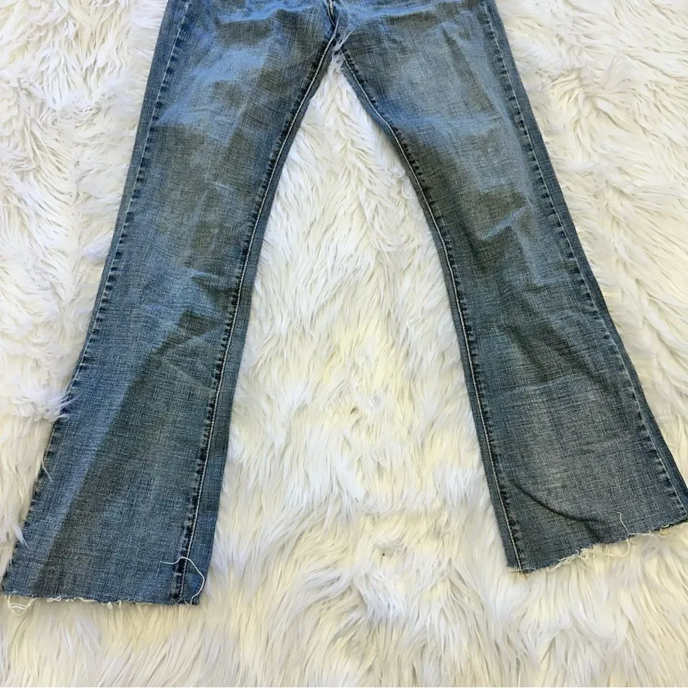 Lucky Brand Maui Meggie Jean Med Wash Women's Size 2/26 Raw Hem - Picture 6 of 14